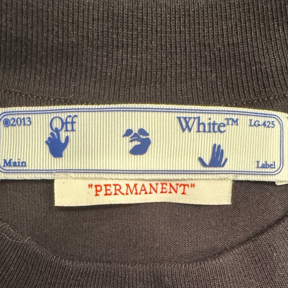 New Men’s Off-White Diagonal Tab Over SS Tee Black/Black Size XXS (US Men’s 32) - Picture 6 of 16